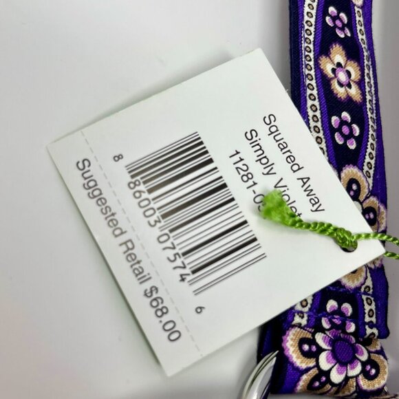 Vera Bradley Shoulder Bag NWT  &  NWT Matching Wristlet Simply Violet - Picture 7 of 16